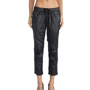 Citizen Of Humanity Kai Pant in Black Leatherette Large EUC